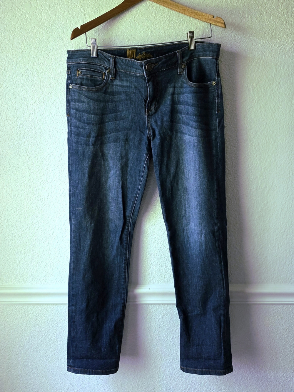 Kut from the Kloth Women's Straight Leg Dark Blue Jeans